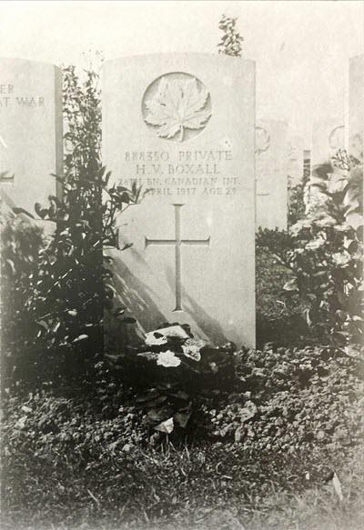 Harry Boxall's grave